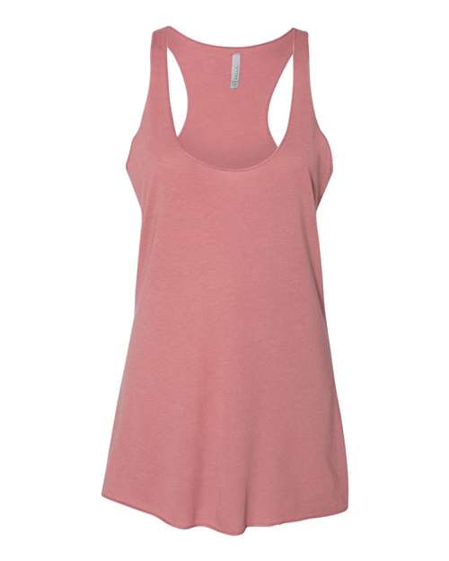 Women's Triblend Racerback Tank - Mauve Triblend Front