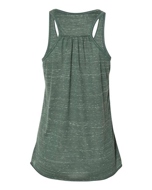 Women's Flowy Racerback Tank - Forest Marble Back