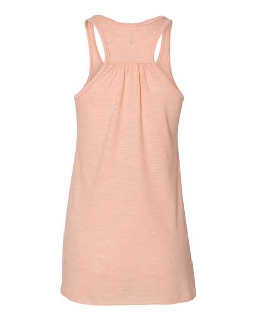 Women's Flowy Racerback Tank - Peach Slub Back