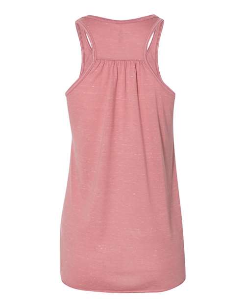 Women's Flowy Racerback Tank - Mauve Marble Back