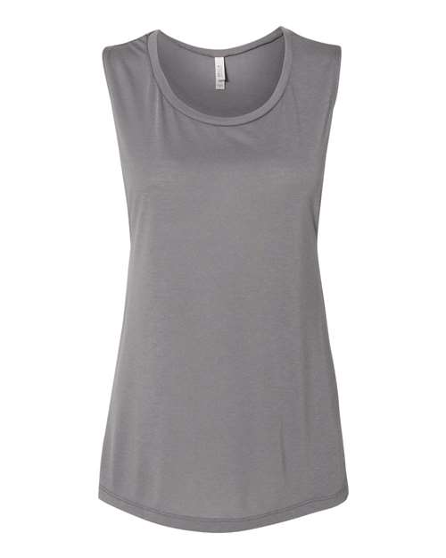 Women's Flowy Scoop Muscle Tank - Storm Front