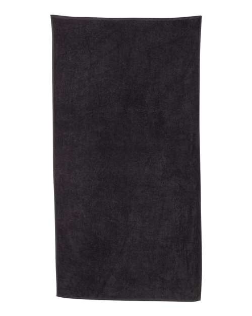 Value Beach Towel - Black Front