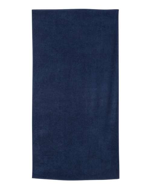Value Beach Towel - Navy Front