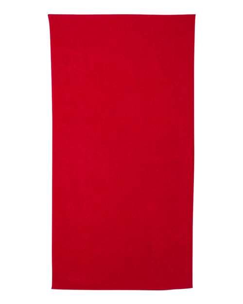 Value Beach Towel - Red Front