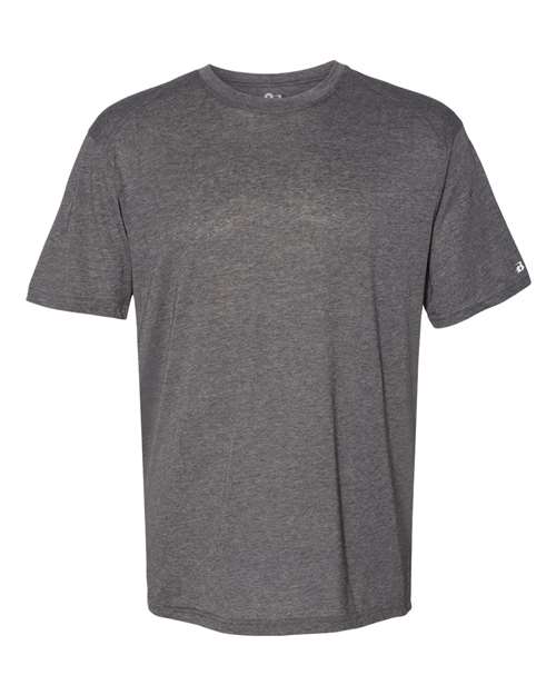 Men's Triblend Performance T-Shirt - Black Heather Front
