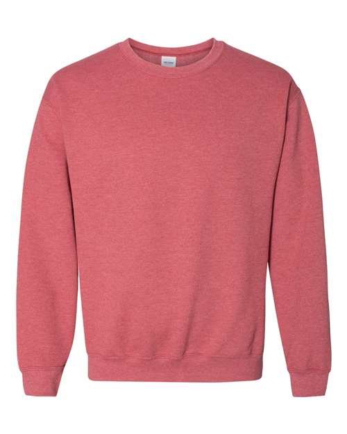 Gildan Unisex Heavy Blend™ Crewneck Sweatshirt - Heather Scarlet Red Front
