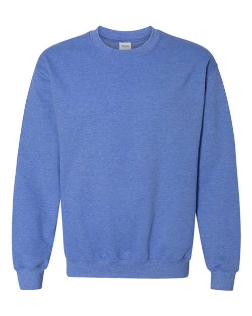 Gildan Unisex Heavy Blend™ Crewneck Sweatshirt - Heather Deep Royal Front