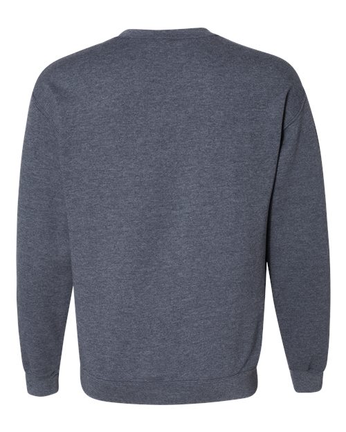 Unisex Heavy Blend™ Crewneck Sweatshirt - Heather Dark Navy Back