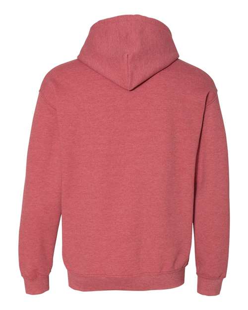 Unisex Heavy Blend™ Hooded Sweatshirt - Heather Scarlet Red Back