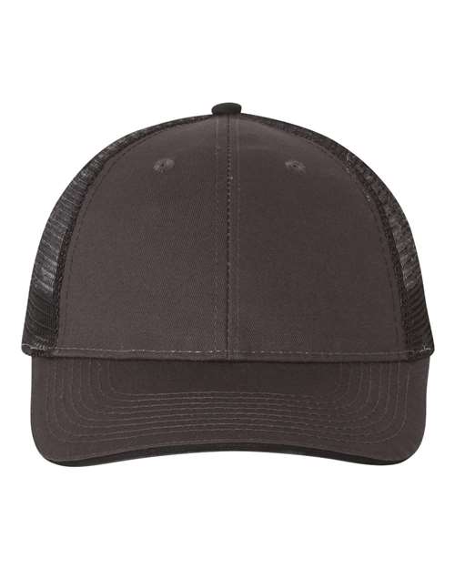 Sandwich Trucker Cap - Charcoal/ Black Front