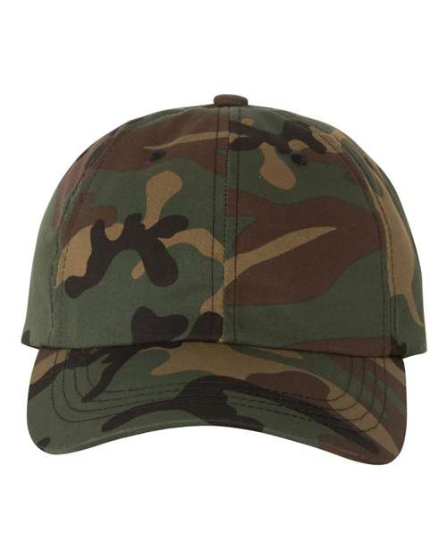 Classic Dad Hat - Green Camo Front