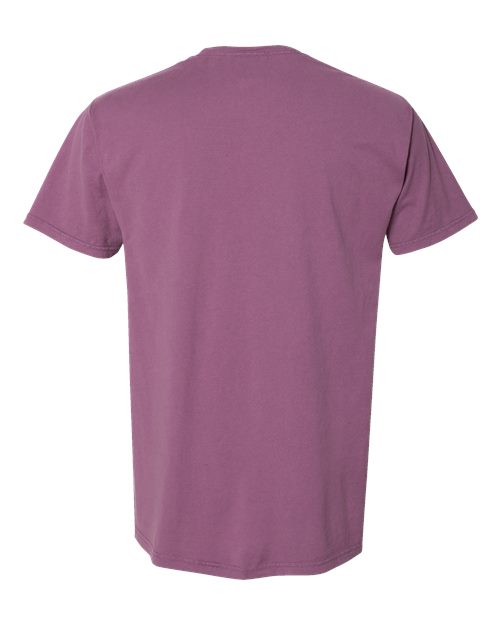Men's Garment-Dyed T-Shirt - Purple Plum Raisin Back