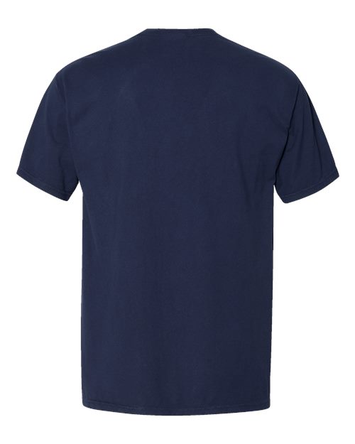 Unisex Garment-Dyed Pocket T-Shirt - Navy Back