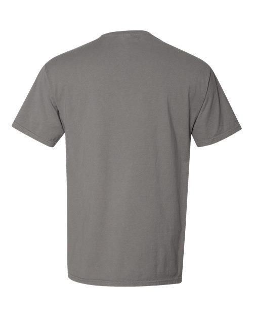 Unisex Garment-Dyed Pocket T-Shirt - Concrete Grey Back
