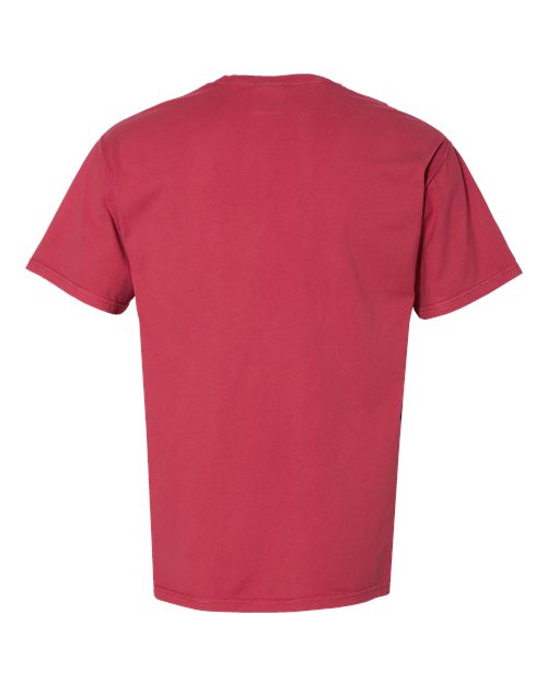 Unisex Garment-Dyed Pocket T-Shirt - Crimson Fall Back