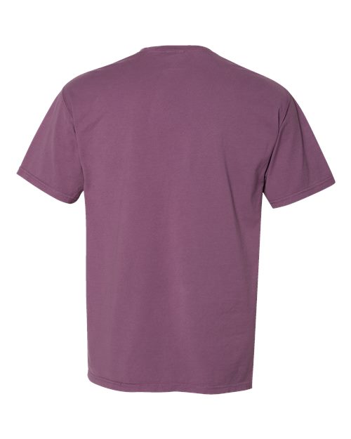 Unisex Garment-Dyed Pocket T-Shirt - Purple Plum Raisin Back