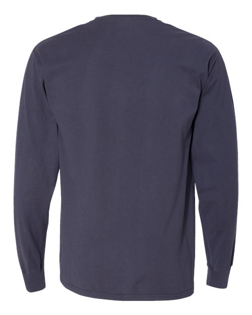 Unisex Garment-Dyed Long Sleeve T-Shirt - Anchor Slate Back