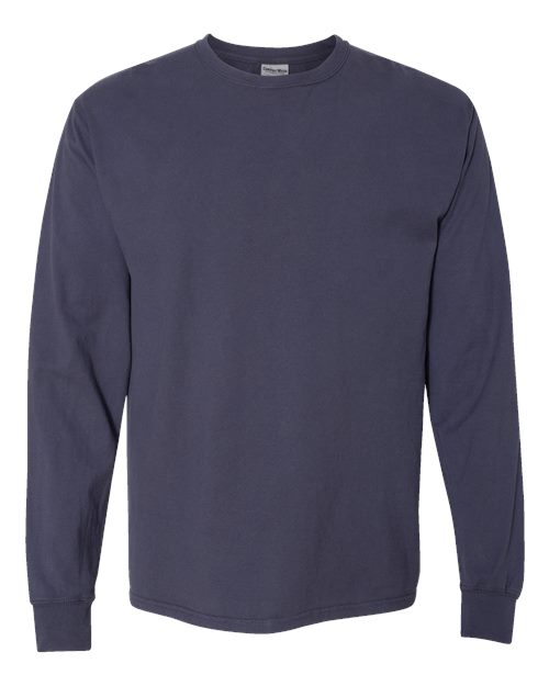 Unisex Garment-Dyed Long Sleeve T-Shirt - Anchor Slate Front
