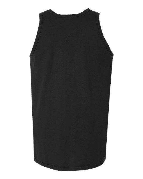 Unisex Garment-Dyed Unisex Tank Top - Black Back