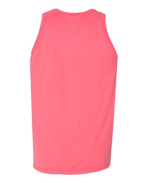 Unisex Garment-Dyed Unisex Tank Top - Coral Craze Back