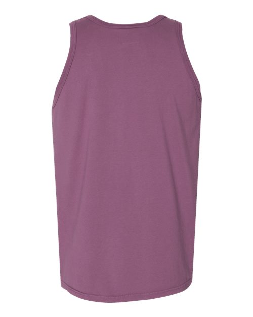 Unisex Garment-Dyed Unisex Tank Top - Purple Plum Raisin Back