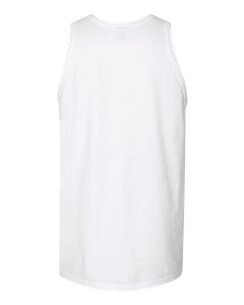 Unisex Garment-Dyed Unisex Tank Top - White Back