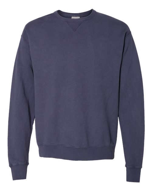 Unisex Garment-Dyed Crewneck Sweatshirt - Anchor Slate Front