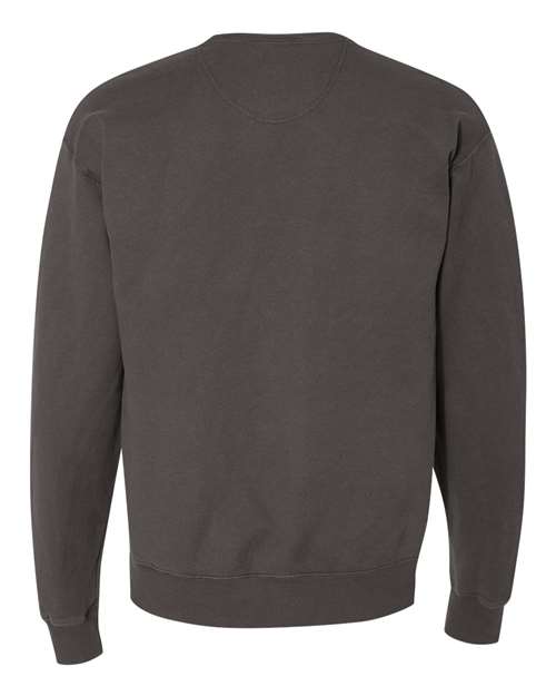 Unisex Garment-Dyed Crewneck Sweatshirt - New Railroad Grey Back