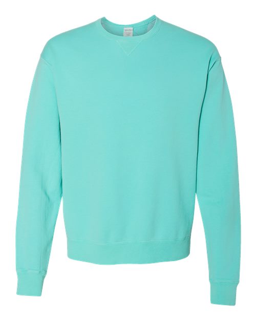 Unisex Garment-Dyed Crewneck Sweatshirt - Mint Front