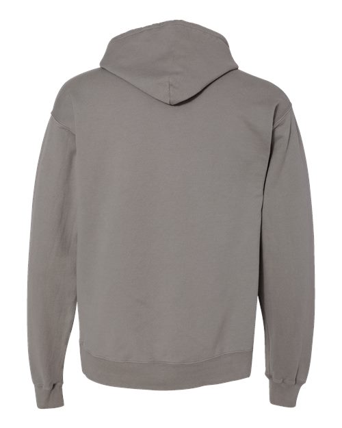Unisex Garment-Dyed Hooded Sweatshirt - Concrete Grey Back