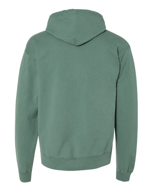 Unisex Garment-Dyed Hooded Sweatshirt - Cypress Green Back