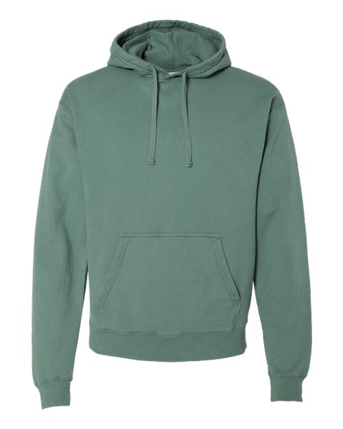 Unisex Garment-Dyed Hooded Sweatshirt - Cypress Green Front