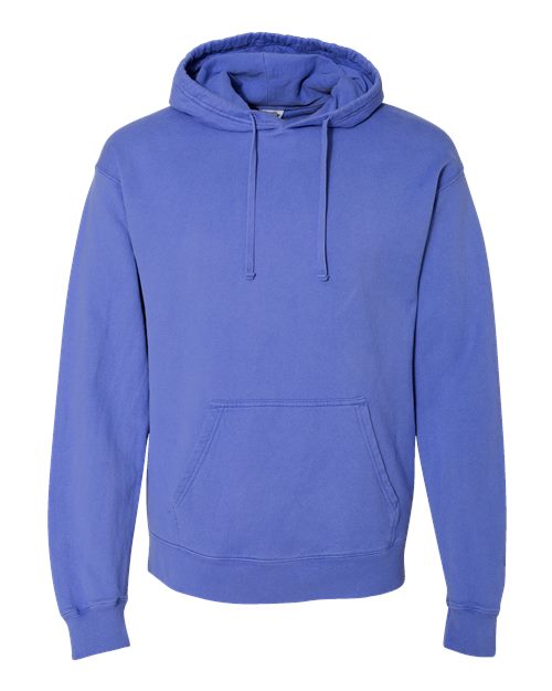 Unisex Garment-Dyed Hooded Sweatshirt - Deep Forte Blue Front
