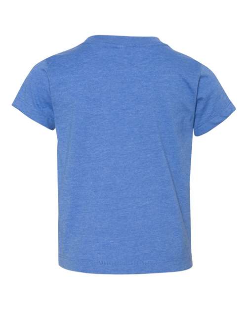 Toddler Jersey Tee - Heather Columbia Blue Back