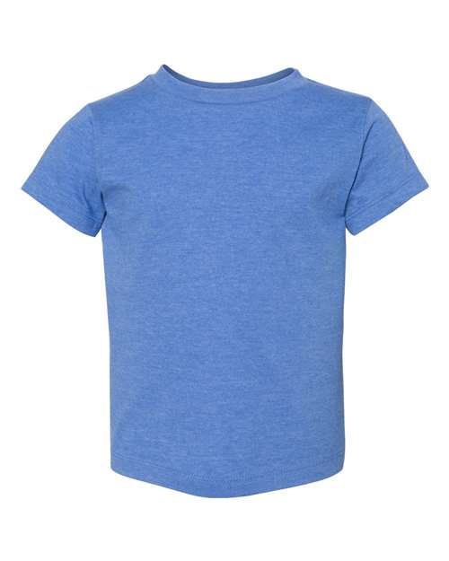 Toddler Jersey Tee - Heather Columbia Blue Front