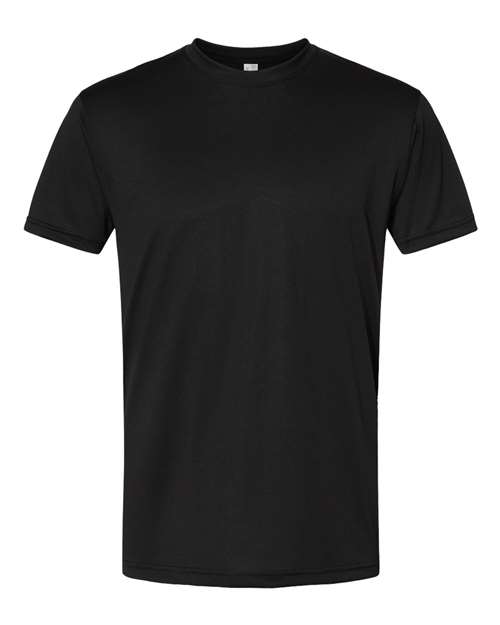 Unisex USA-Made Performance T-Shirt - Black Front