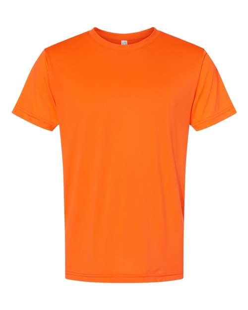 Unisex USA-Made Performance T-Shirt - Bright Orange Front
