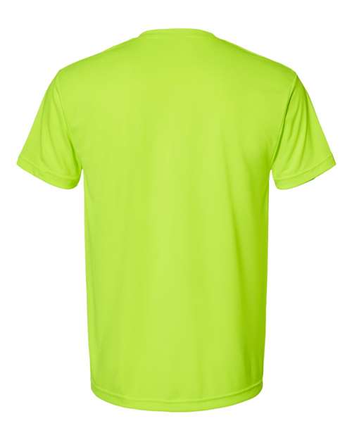 Unisex USA-Made Performance T-Shirt - Lime Green Back