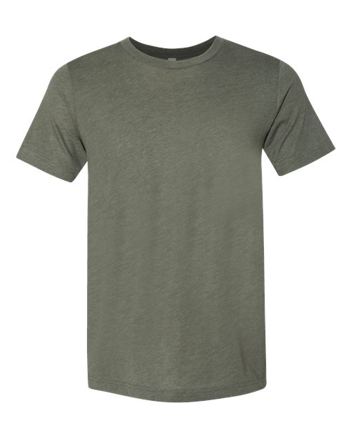 BELLA + CANVAS Triblend Tee - Military Green Triblend Front