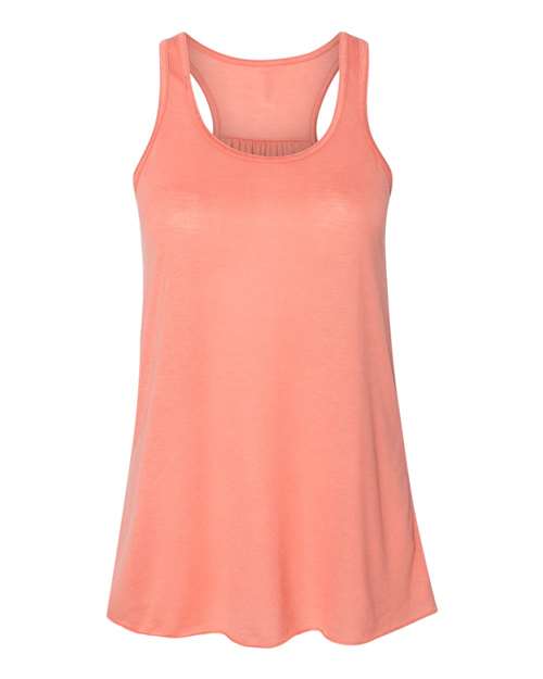 Women's Flowy Racerback Tank - Sunset Front
