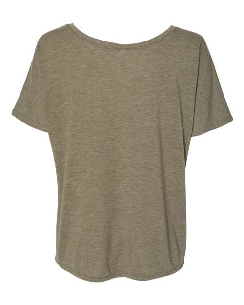 Women’s Slouchy Tee - Heather Olive Back