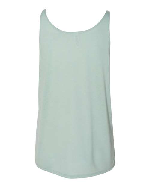 Women's Slouchy Tank - Dusty Blue Back