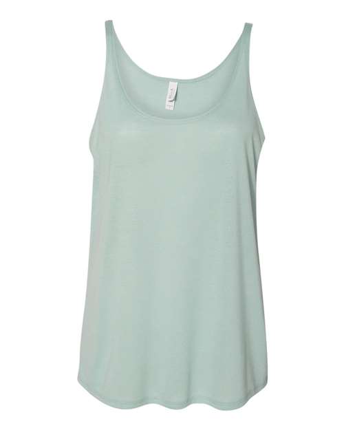 Women's Slouchy Tank - Dusty Blue Front
