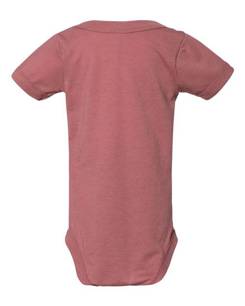 Infant Triblend One Piece - Mauve Triblend Back