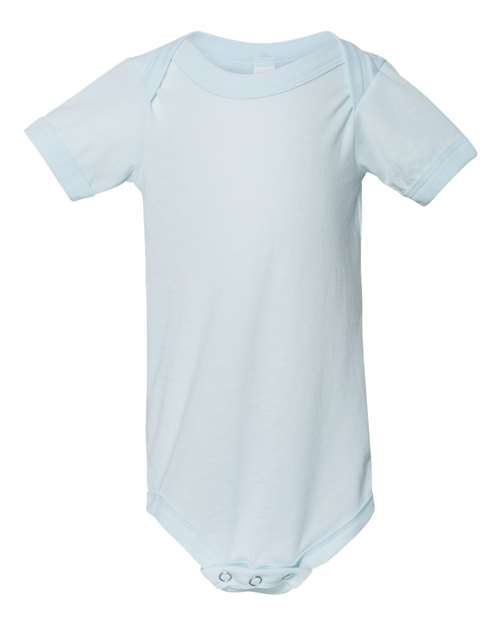 Infant Triblend One Piece - Ice Blue Triblend Front