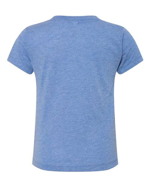 Toddler Triblend Tee - Blue Triblend Back