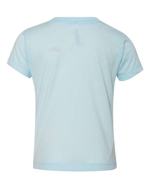 Toddler Triblend Tee - Ice Blue Triblend Back