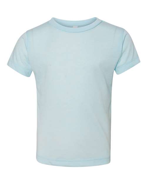 Toddler Triblend Tee - Ice Blue Triblend Front
