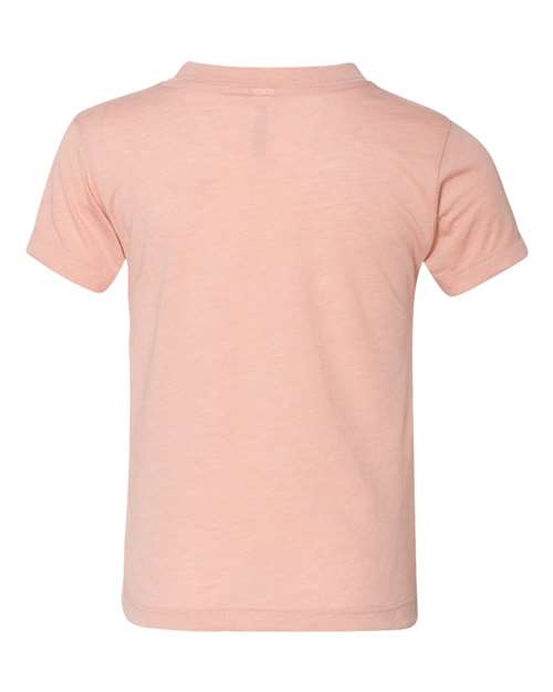 Toddler Triblend Tee - Peach Triblend Back