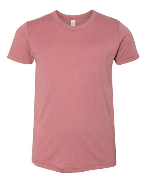 Youth Triblend Tee - Mauve Triblend Front